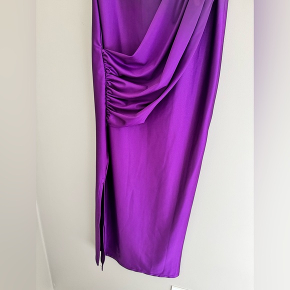 PURPLE MIDI DRESS - Picture 5 of 6